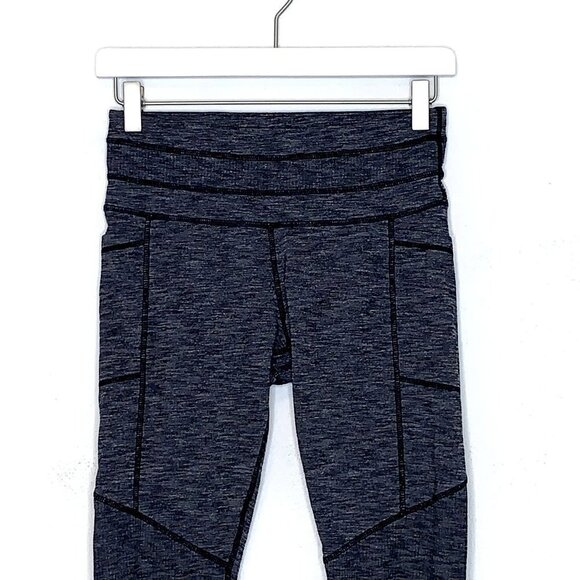 Athleta Excursion Heathered Black Gray Tight Legging size Small - Picture 4 of 11